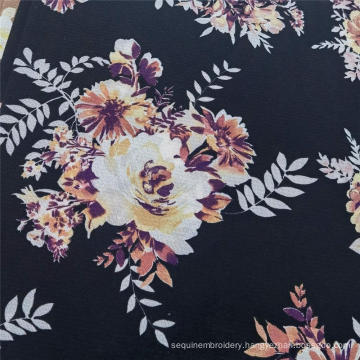 Lightweight Blurred Pattern 100% Polyester Chiffon Fabric